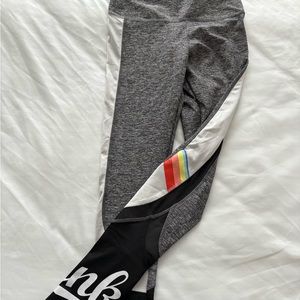 Vs Pink gray and black leggings